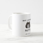 くだらない冬の白のハムスターを含むよろしいです コーヒーマグカップ (正面左)