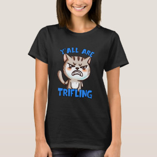 くだらない怒れる猫役立たずのスネーキーな腐った Tシャツ