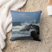 くだらない時に波を打ち砕く クッション (ブランケット)