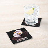 くちばしを尊重する スクエアペーパーコースター (インサイチュ)