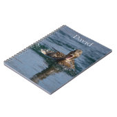 くちばしを開けたカモ ノートブック (左側)