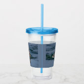 くちばしを開けてアヒル アクリルタンブラー (右)