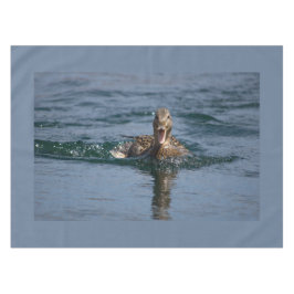 くちばしを開けてアヒル テーブルクロス