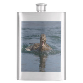 くちばしを開けてアヒル フラスク