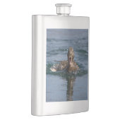 くちばしを開けてアヒル フラスク (右)