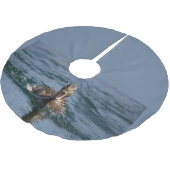 くちばしを開けてアヒル ブラッシュドポリエステルツリースカート (アングル)