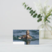 くちばしを開けてアヒル プレイスカード (スタンド正面)