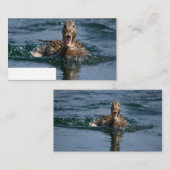 くちばしを開けてアヒル プレイスカード (正面/裏面)