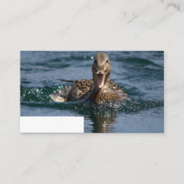 くちばしを開けてアヒル プレイスカード