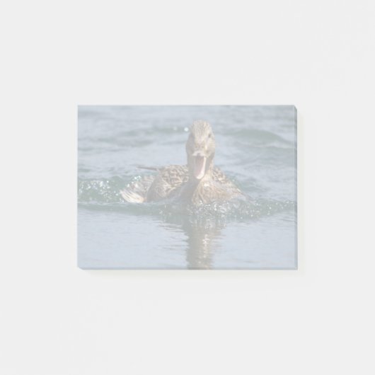 くちばしを開けてアヒル ポストイット (正面)