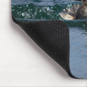 くちばしを開けてアヒル マウスパッド (コーナー)