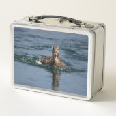 くちばしを開けてアヒル メタルランチボックス (裏面)