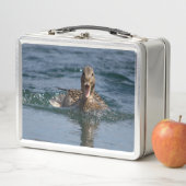 くちばしを開けてアヒル メタルランチボックス (インサイチュ)