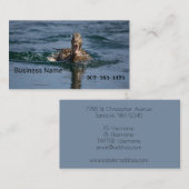 くちばしを開けてアヒル 名刺 (正面/裏面)