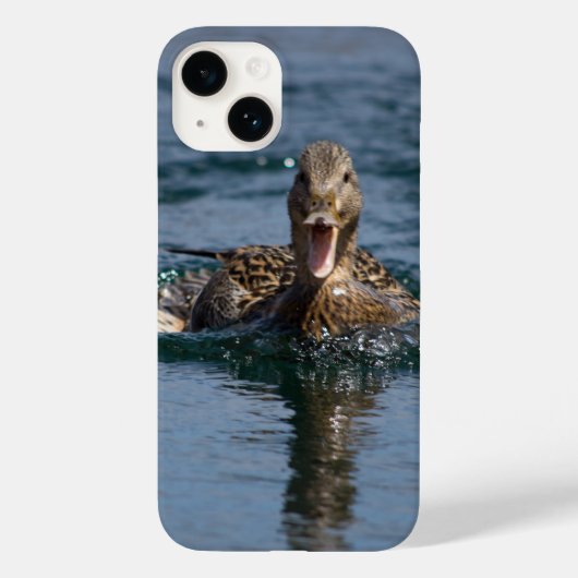 くちばしを開けてアヒル Case-Mate iPhoneケース (裏面)