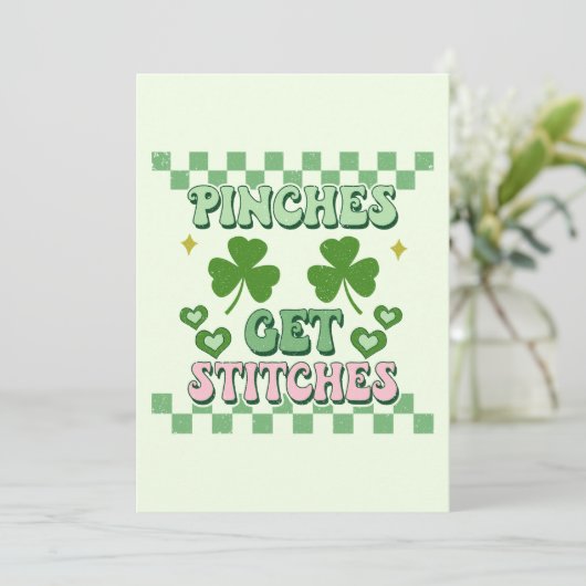 くっつくと縫う面白いセントパトリックデー シーズンカード (スタンド正面)