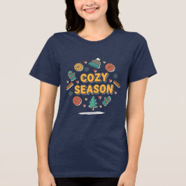 くつしたシーズンのホリデーイラスト - スタイルB トライブレンドTシャツ