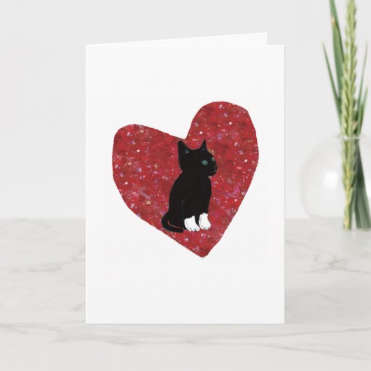 くつした猫 カード (正面)