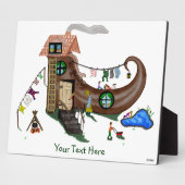 くつの中の老婦人 フォトプラーク (側面)