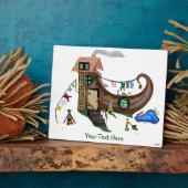 くつの中の老婦人 フォトプラーク (側面)