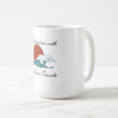 くつろぎと海サウンド コーヒーマグカップ (正面右)