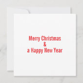 くつろぎのクリスマスの願い サンキューカード (裏面)