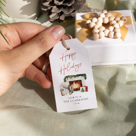 くつろぎのクリスマスホリデー ギフトタグ