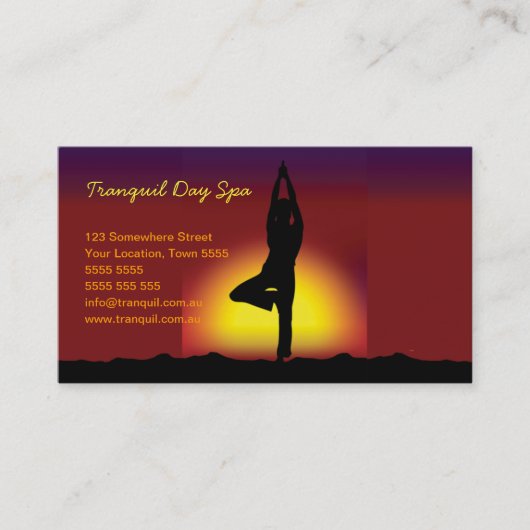 くつろぎの名刺 名刺 (正面)