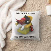 くつろぎは私のマントラ（オープンソースのJava Duke） クッション (ブランケット)
