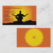 くつろぎまたは黙想の名刺 名刺 (正面/裏面)