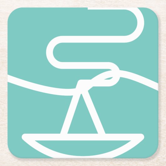 くつろぎアロマ紙コースター スクエアペーパーコースター (正面)