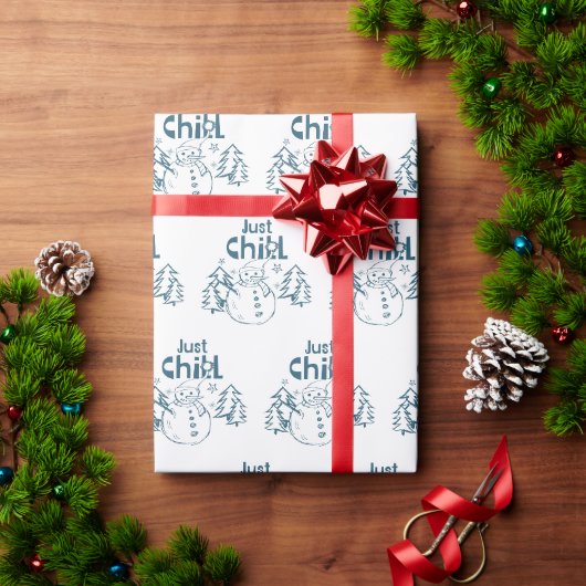 くつろぎクリスマス ラッピングペーパー (クリスマスギフト)