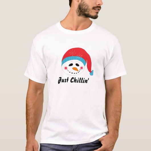 くつろぎスノーマン Tシャツ (正面)