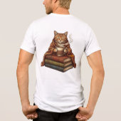 くつろぎタイムの猫 トライブレンドTシャツ (裏面)