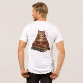 くつろぎタイムの猫 トライブレンドTシャツ (裏面全面)