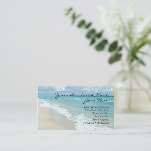 くつろぎビーチエレガントスパマッサージアポイントメント 名刺 (スタンド正面)