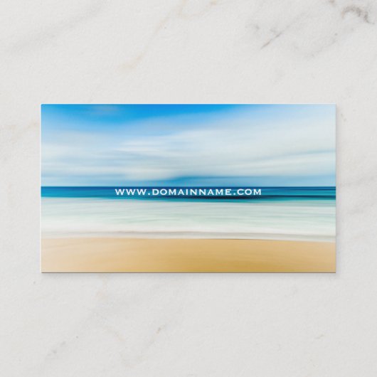くつろぎビーチエレガントスパ旅行休暇 名刺 (裏面)