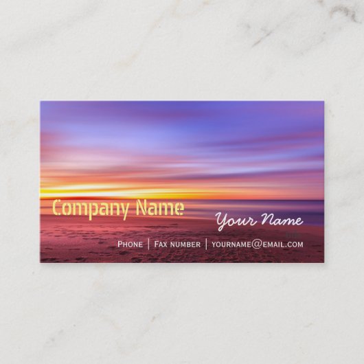 くつろぎビーチエレガントスパ旅行休暇 名刺 (正面)