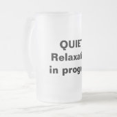 くつろぎフロストマグカップ フロストグラスビールジョッキ (正面左)