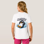 くつろぎペンギン スロー枕 Tシャツ (裏面フル)