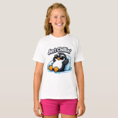 くつろぎペンギン スロー枕 Tシャツ (正面フル)