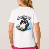 くつろぎペンギン スロー枕 Tシャツ (裏面)