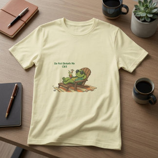 くつろぎ中なので邪魔しないでね 面白いビーチの雰囲気 Tシャツ