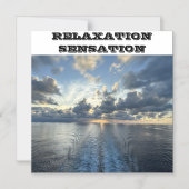 くつろぎ感応クルーズ船ドアマグネット マグネット招待状 (正面)