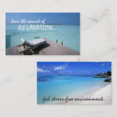 くつろぎ旅行名刺 名刺 (正面/裏面)