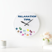 ****くつろぎ時刻**"おもしろいとこの時計 ラージ壁時計 (ホーム)