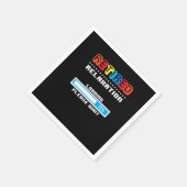 くつろぎ退職した退職者退職計画退役軍人 スタンダードカクテルナプキン (角)