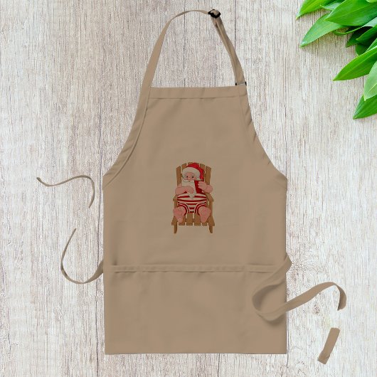 くつろぐサンタクロース エプロン