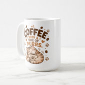 くつろぐトラ猫のコーヒーマグ コーヒーマグカップ (正面左)