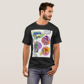 くつをはいたおバカな魚 Tシャツ (正面フル)